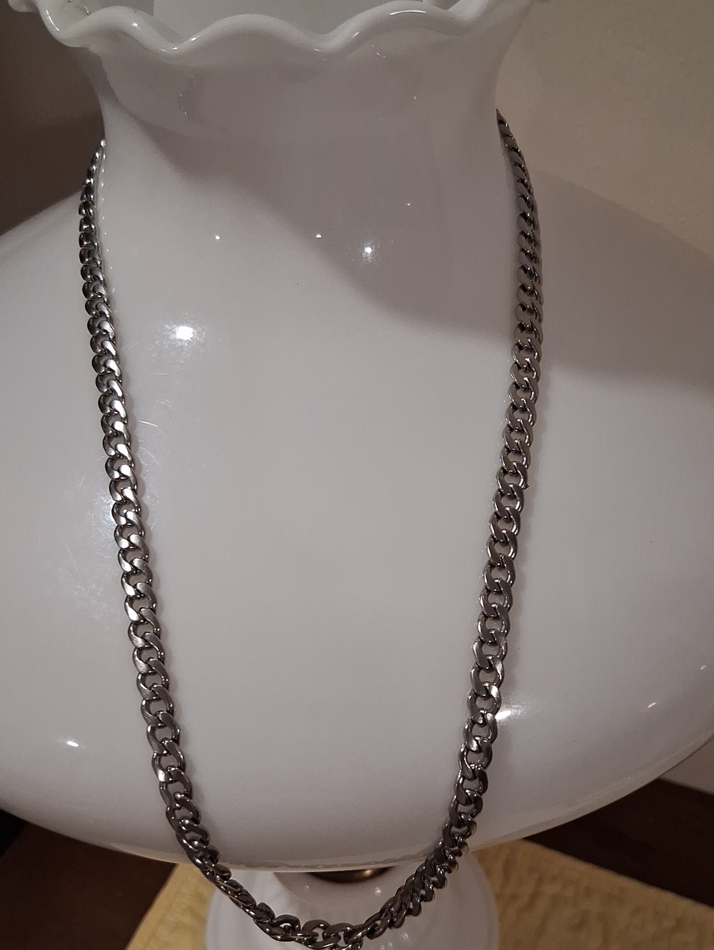 Silvertone Link Neckkace